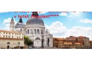 zľava Luxusný Hotel President **** na 4 dni pre 2 osoby s bohatými raňajkami v Benátkach