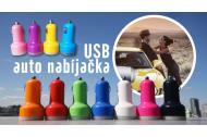 zľava USB auto nabíjačka. Dobite baterku telefónu, iPhonu, MP3 prehrávača, navigácie kedykoľvek počas cestovania autom.