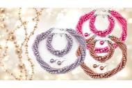 zľava Sada šperkov z voskovaných perál - náhrdelník, náušnice a náramok