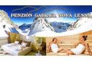 zľava 3 alebo 4 dňový wellness pobyt pre 2 osoby v Penzióne Gabriel v Novej Lesnej s polpenziou, saunou a využívaním masážnych prístrojov už od 65 €