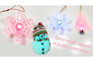 zľava Vianočné svietiace ozdoby na skrášlenie vášho domova či stromčeka už od 6,39 € za 4 kusy.