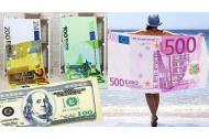 zľava Štýlové plážové osušky s motívom eurových alebo dolárových bankoviek