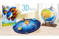zľava - Zaujímavé 3D puzzle pre všetky vekové kategórie - glóbus, Slnečná sústava alebo mapa sveta