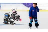 zľava - Detské korčule Spokey Quattro 4v1 - kolieskové, trekové, tri-skates a zimné korčule v jednom