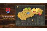 zľava - Stieracia mapa Slovenska - vlastivedná